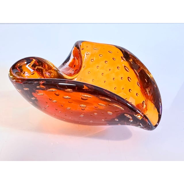 Small Bullicante Murano Glass Art Bowl or Ashtray by Carlo Scarpa for Venini, Italy, 1950s For Sale - Image 8 of 15