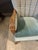 Art Deco Teal Gingham Danish Art Deco Club Chair For Sale - Image 3 of 7