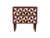 Red Optical Murano Glass Bedside Tables with Brass Trim from Justfurnituress SRL, Set of 2 For Sale - Image 4 of 9