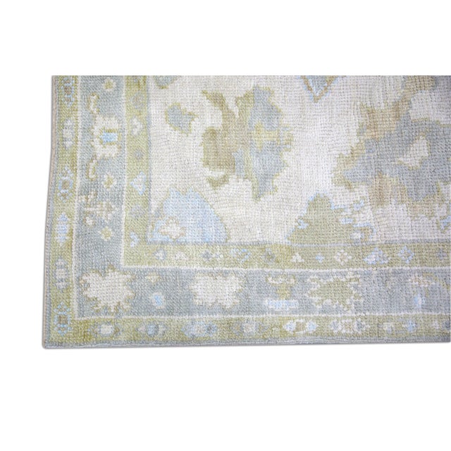 Turkish Modern Turkish Oushak Rug 2'6" x 15'10" For Sale - Image 3 of 7