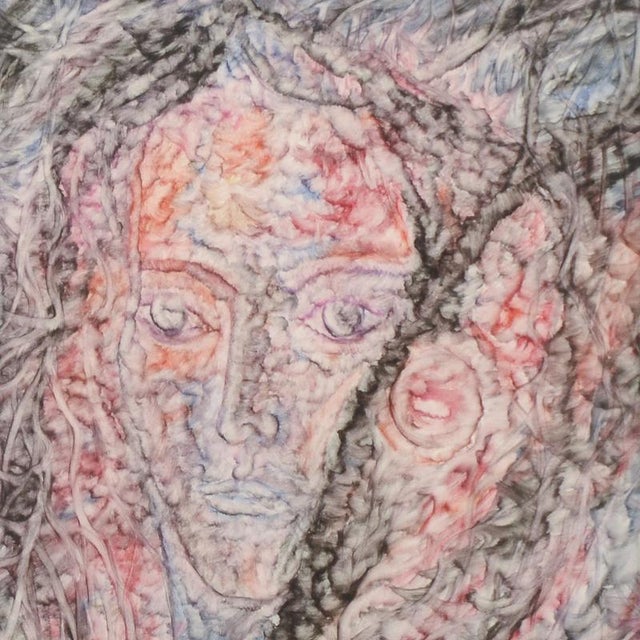 Maya Nagy, Face of a Woman, 1982, Painting For Sale - Image 4 of 6