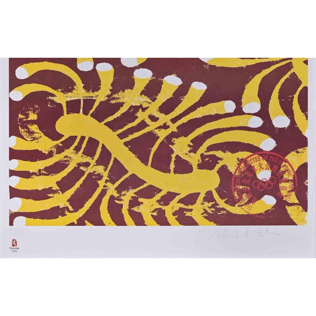 Canoe is a lithograph realized by Alberto Di Fabio in 2008 in occasion of the Olympic Games in Beijing. Limited edition of...