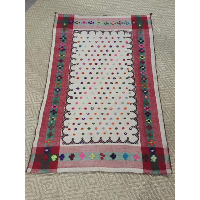 1940s Wedding Blanket Vintage Persian Qashqai For Sale - Image 13 of 13