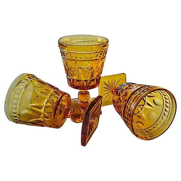 Mid 20th Century Midcentury Textured Glasses, S/3 For Sale - Image 5 of 6