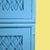 Vintage Ficks Reed Blue Breakfront For Sale - Image 4 of 5