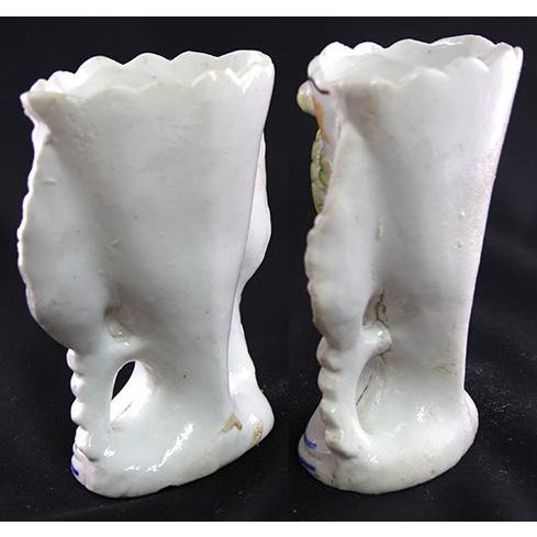 Ceramic Antique Sunflower Spill Vases - a Pair For Sale - Image 7 of 12