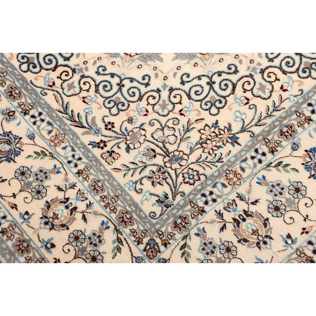 Hand-Knotted Cotton Nain Rug For Sale - Image 6 of 11