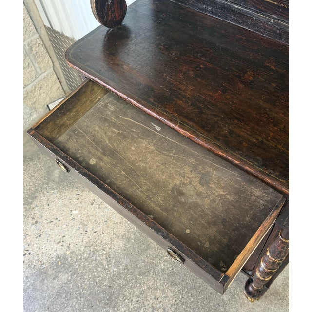 Early 19th Century Rustic Gustavian Painted Petite Cabinet For Sale In New York - Image 6 of 11