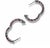 14k White Gold Twist Lock Inside-Out Hoop Earrings, 2.35ct Rubies For Sale In New York - Image 6 of 7