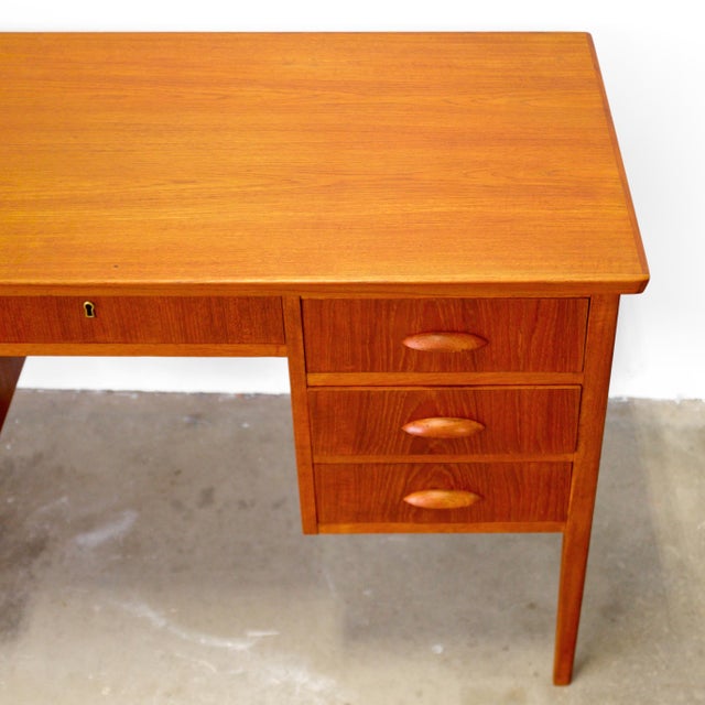Danish Teak Writing Desk For Sale - Image 9 of 11