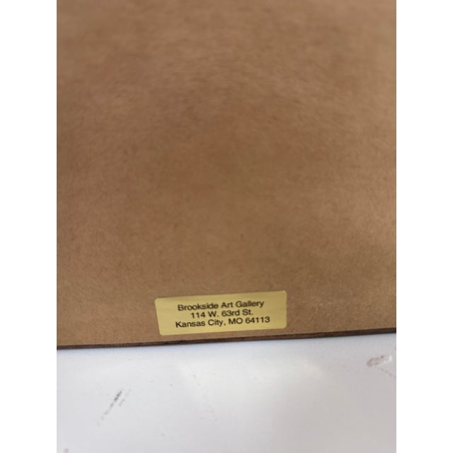 Black Framed Floral Needlepoint For Sale - Image 8 of 8