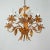 Mid-Century 5-Light Gilt Leaf & White Blossom Chandelier by Hans Kögl, 1970s For Sale - Image 6 of 18