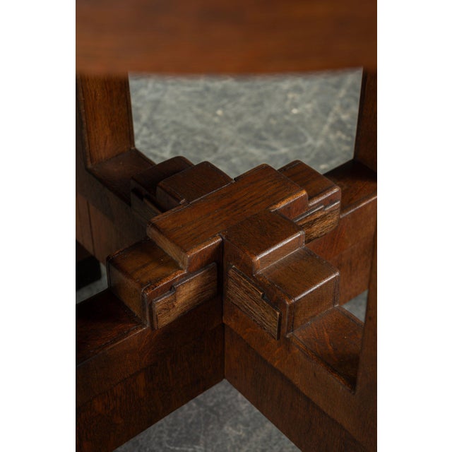 Amsterdam School Side Table, 1920s For Sale - Image 4 of 12