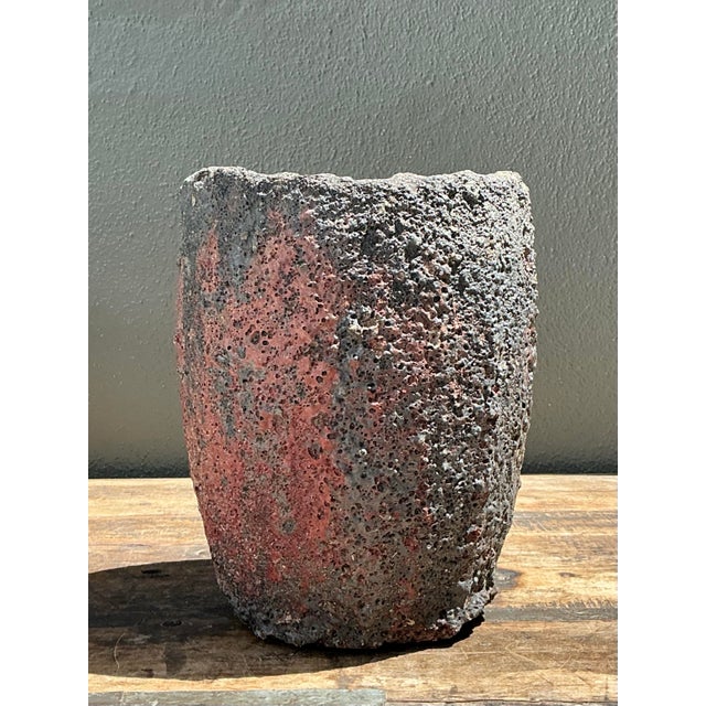 Vintage Patinated Lava Glaze Planter For Sale - Image 12 of 12