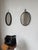 Black Oval Brutalist Chain Mirror, 1950 For Sale - Image 8 of 18