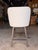 Adriana Hoyos Adriana Hoyos White Leather Swivel Counter Stool For Sale - Image 4 of 7