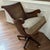 The Loden Desk Chair from Gaines McHale Antiques & Home, Baltimore — a carved mahogany swivel desk chair with cane back...
