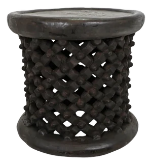 Vintage Ebony Bamileke Stool