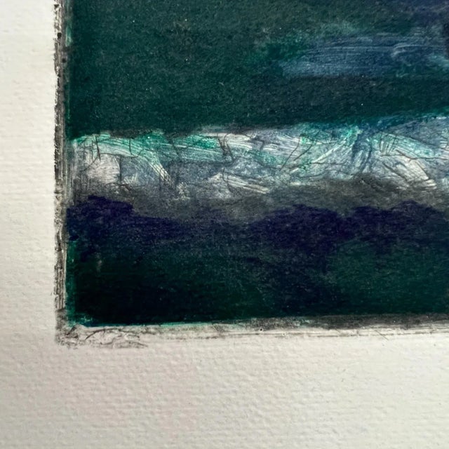 Art by Gina Kail June 1998 Monoprint Abstract Landscape 11 For Sale - Image 4 of 9