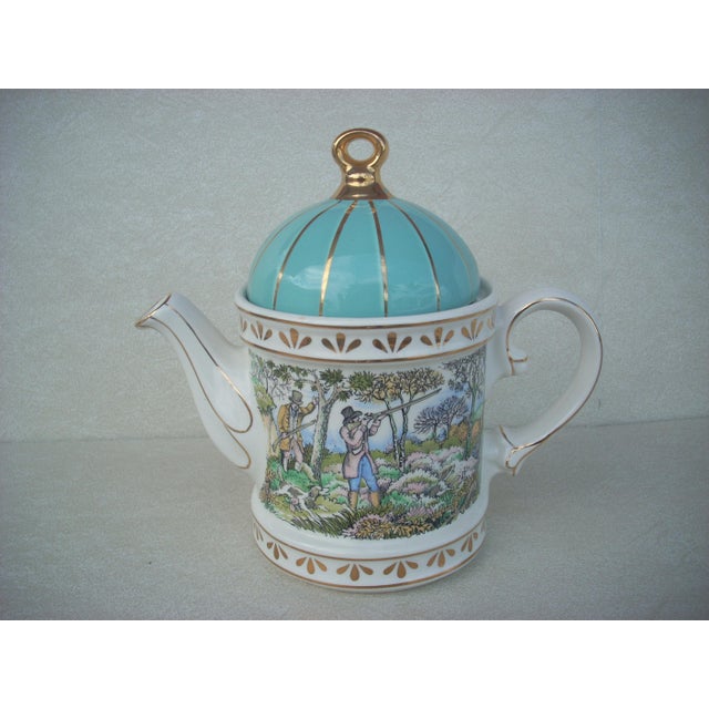 Sadler Shooting China Teapot Chairish