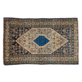 Antique Persian Senneh Rug Mat - 1'8" X 2'11" For Sale