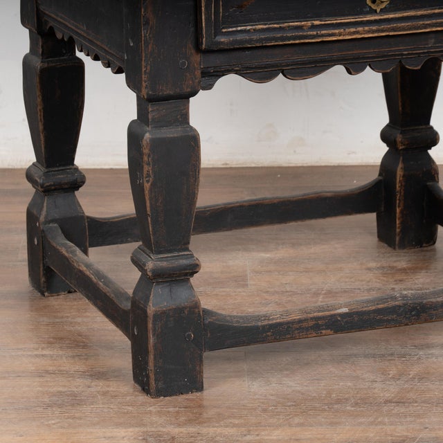 18th Century Black Baroque Stone Top Table From Sweden For Sale - Image 11 of 12