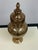 Design Plus Gallery presents an Antiqued Mercury Glass Footed Lidded Jar. The rounded glass vessel rests upon a circular...