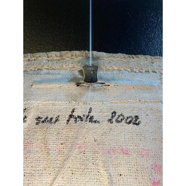 Charcoal Gilbert Pauli, Juger, Oil on Burlap, 2002 For Sale - Image 8 of 11