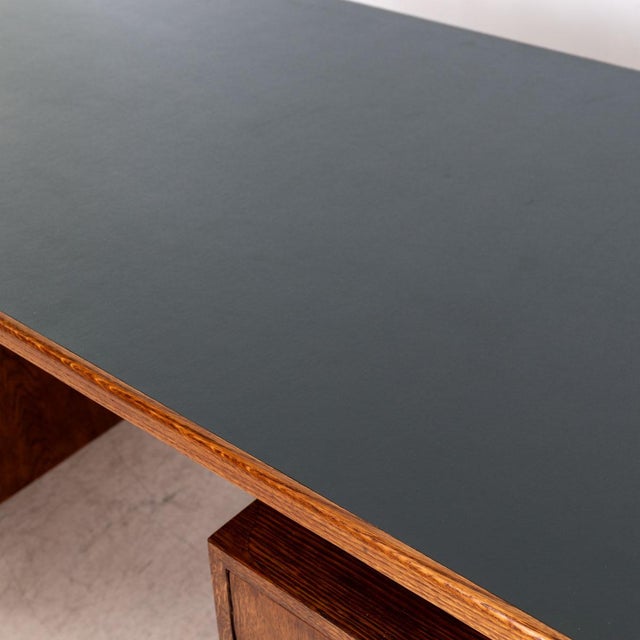 Brown Bauhaus Desk from Mücke Melder, 1930s For Sale - Image 8 of 9