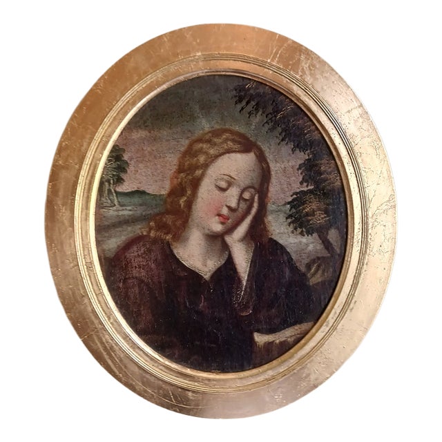 18th Century Oil on Canvas Old Master Painting of the Madonna For Sale