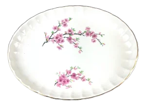 11" Oval Serving Platter Peach Blossom (Bolero) by Ws George