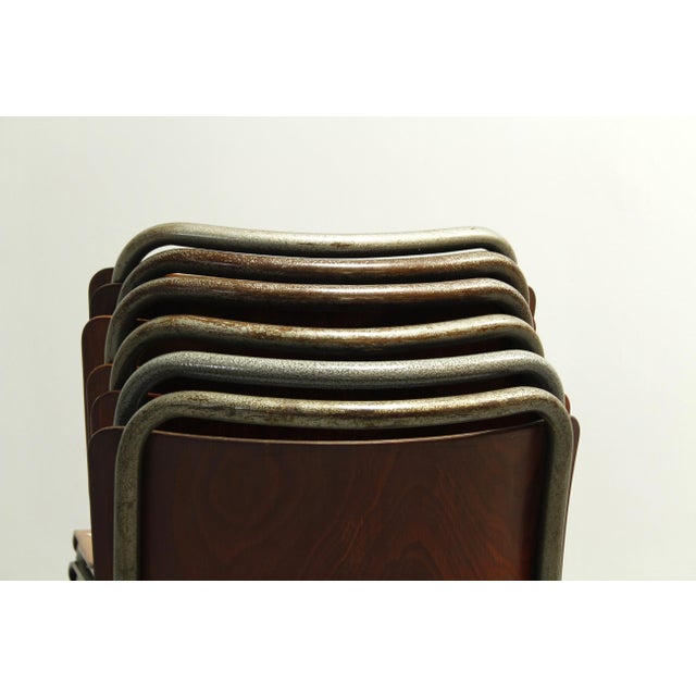 Model 106 Chairs by W. H. Gispen for Delft, 1950s, Set of 6 For Sale - Image 15 of 18