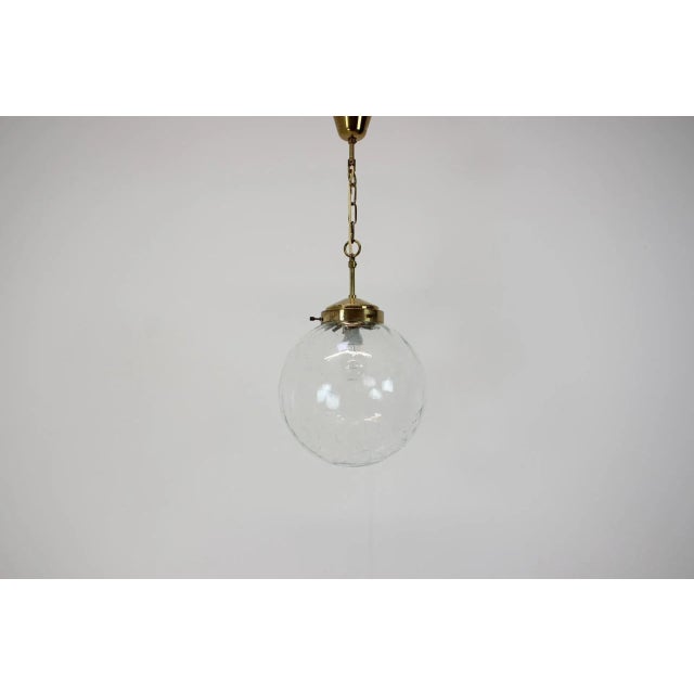 Mid-Century Big Glass Pendant by Kamenicky Senov, 1970s For Sale - Image 13 of 13