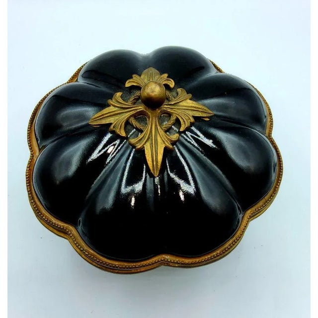 Antique Large Porcelain Bonbon Covered Bowl For Sale - Image 3 of 10