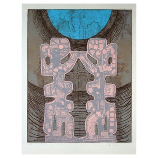 Isabel Pons, Composition 8, 1973, Etching For Sale