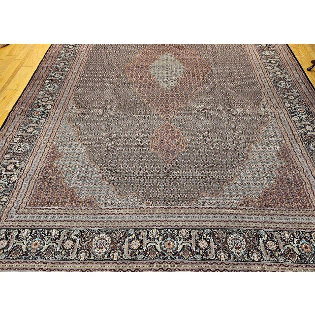 Textile Early 20th Century Tabriz Mahi Rug For Sale - Image 7 of 18
