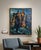 Textile Vintage Anita Rose Lilien Expressionist Canyons / Mountain Peaks Oil Painting For Sale - Image 7 of 7