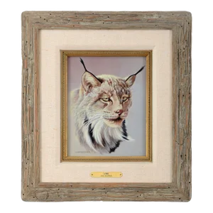 Gene Dieckhoner "Lynx" Oil Painting on Panel