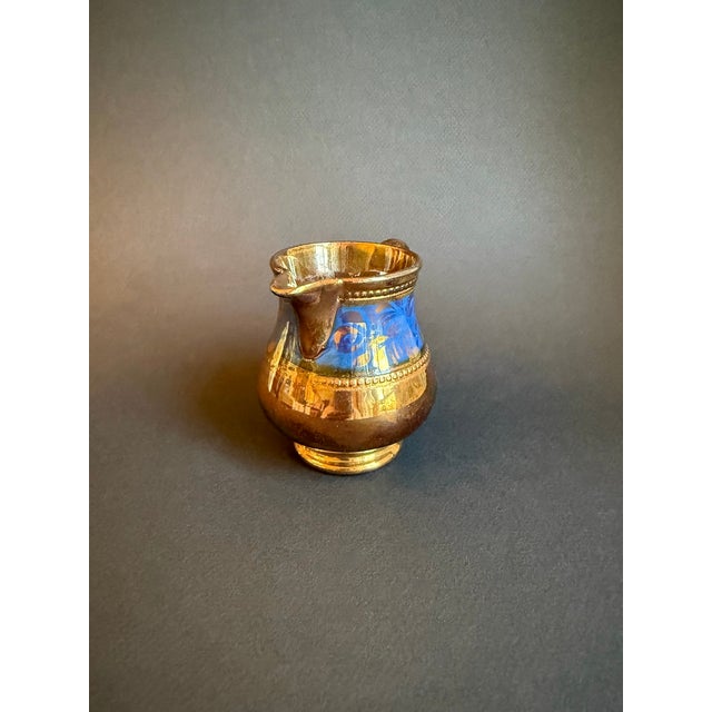 Vintage English Copper Lustre Pitcher/Creamer For Sale - Image 4 of 8
