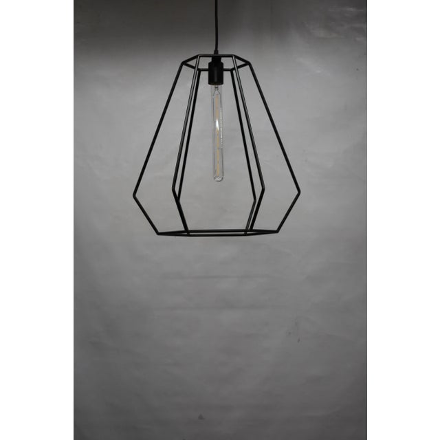 Metal Steel Tear Drop Pendant For Sale - Image 7 of 7