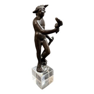 Small Florentine Bronze Sculpture Depicting a Satyr, 1500s For Sale