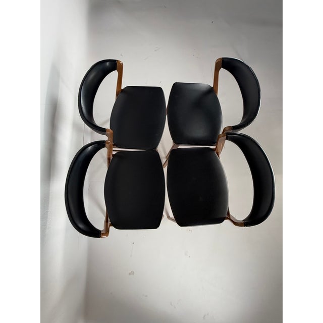1960s Vintage Scandinavian Dining Chairs, 1960s, Set of 4 For Sale - Image 5 of 6