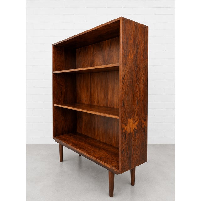 Danish Mid Century Modern Rosewood Bookcase, C. 1960's For Sale In New York - Image 6 of 11
