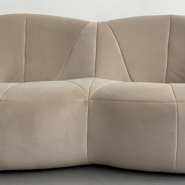 Pumpkin sofa by Pierre Paulin for Ligne Roset, 1971. This sofa evokes the shape of a pumpkin, featuring voluptuous and...