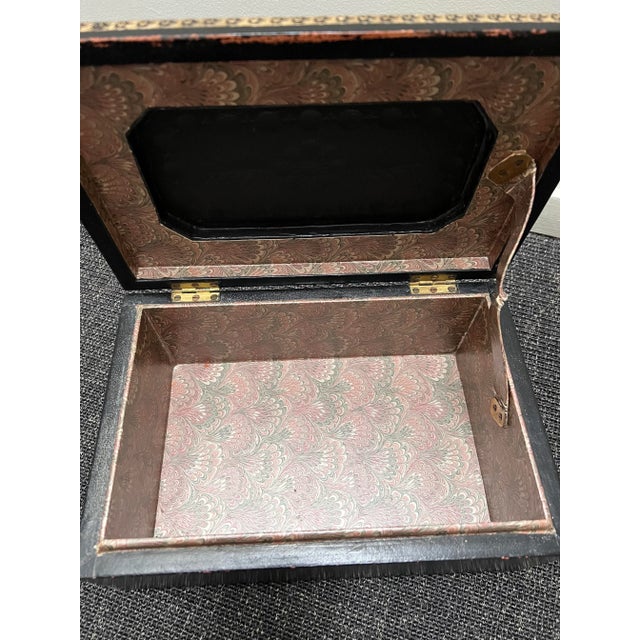 Maitland - Smith Maitland - Smith Leather and Mirror Box For Sale - Image 4 of 9