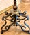 Black 1940’s Heavy Vintage Spanish Revival Tripod Floor Lamp With Ornate, Hand-Forged Wrought Iron & Bronze Scrollwork For Sale - Image 8 of 12
