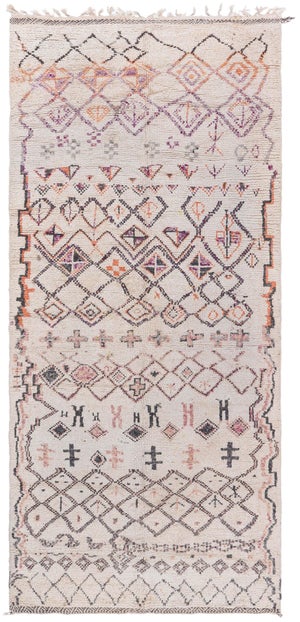 Doris Leslie Blau Moroccan Vintage Rug – Intricate Tribal Geometry