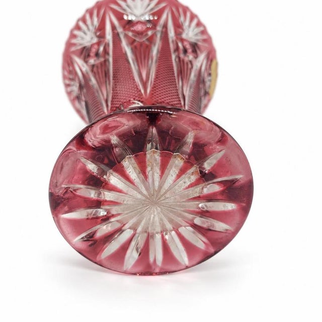 Vase in Pink Crystal from Nachtmann For Sale - Image 3 of 7