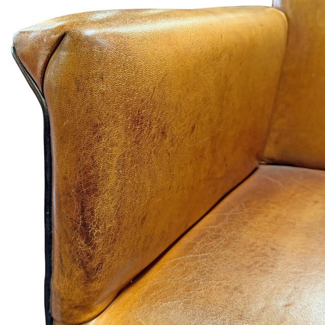 Set of Four Leather Dining Chairs by Bart Van Bekhoven For Sale - Image 16 of 18