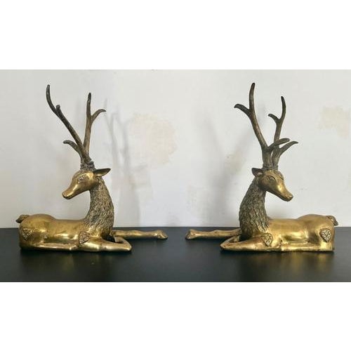 Bronze Deers from Maison Jansen, 1970s, Set of 2 For Sale - Image 12 of 12